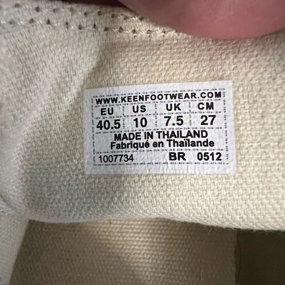 🌲 KEEN Coronado II Mary Jane Plaid Sneakers Pink Brown Canvas Size 10 Comfort - Picture 9 of 11